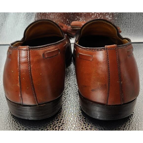 Alden Tassel Loafers 662 Shoes 8AA /B Brown Calfskin Pre-owned See Pictures main image 15